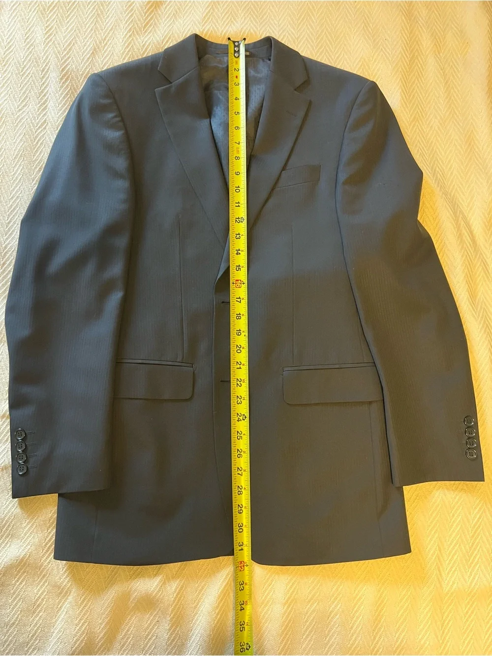 Classic Men's Black Pinstripe Suit